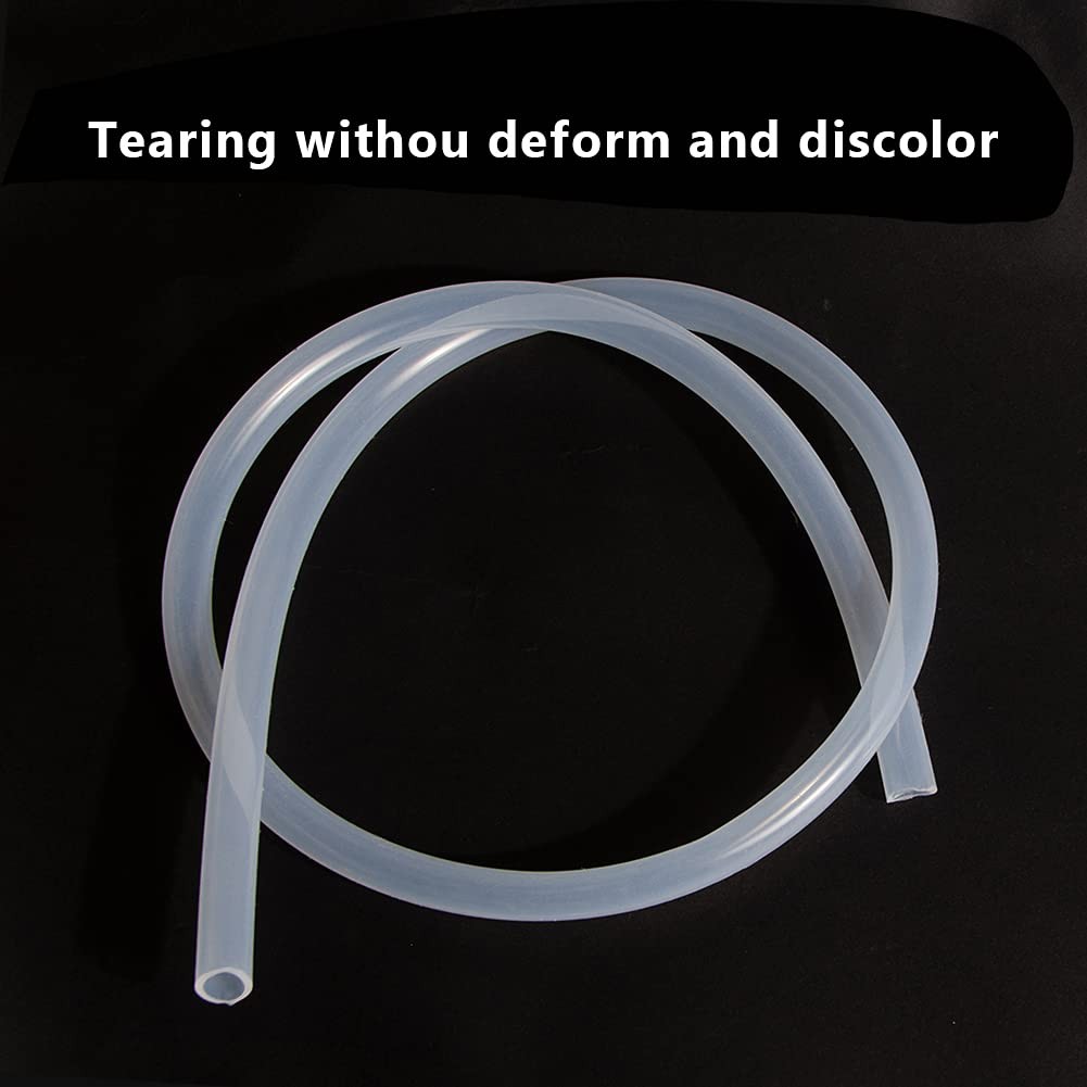 Feelers 5/8"ID-3/4" OD Silicone Tubing Food Grade Pure 5/8"ID-3/4"OD, White