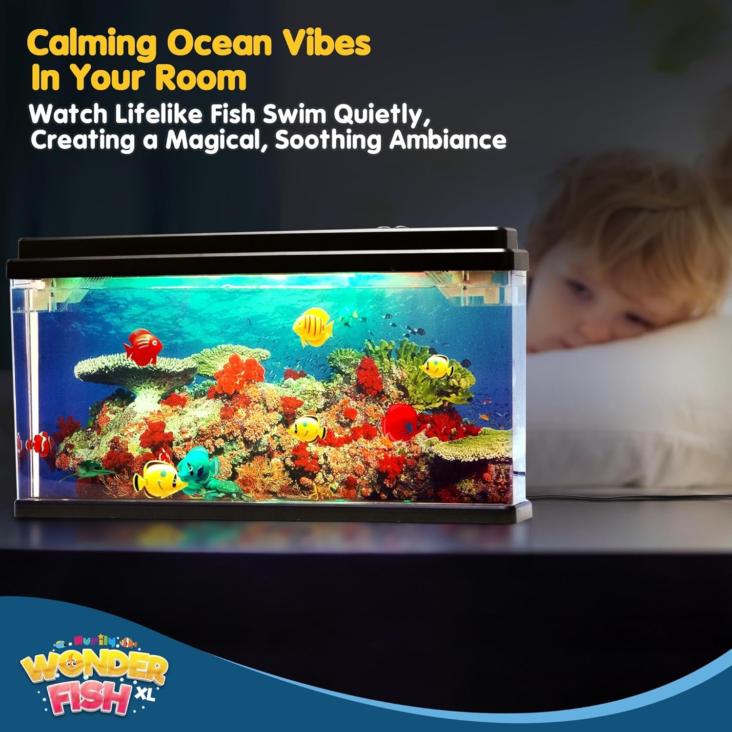 Artificial Fish Tank XL Virtual Ocean Motion Lamp
