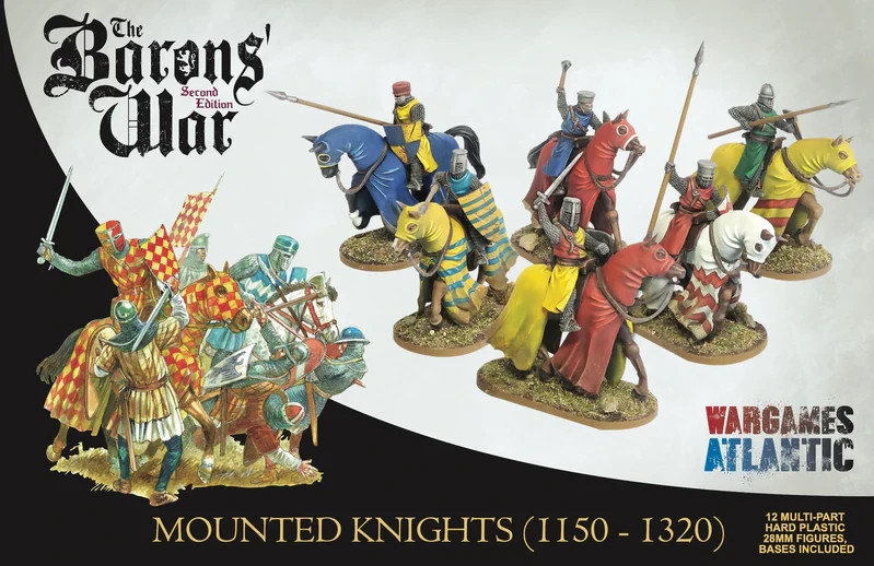 Mounted Knights (1150-1320) - The Baron's War - Brand New - Wargames Atlantic