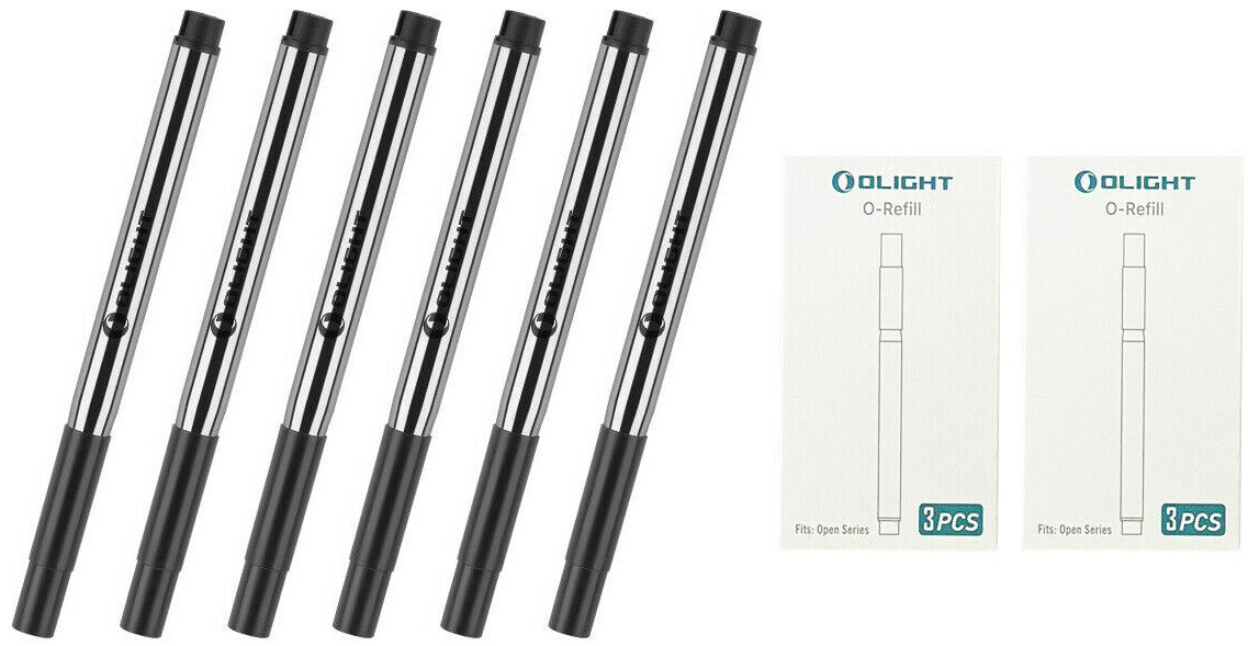 Olight O-Refill Upgraded Refill Ink Cartridges for All Open Series, 6 PCs