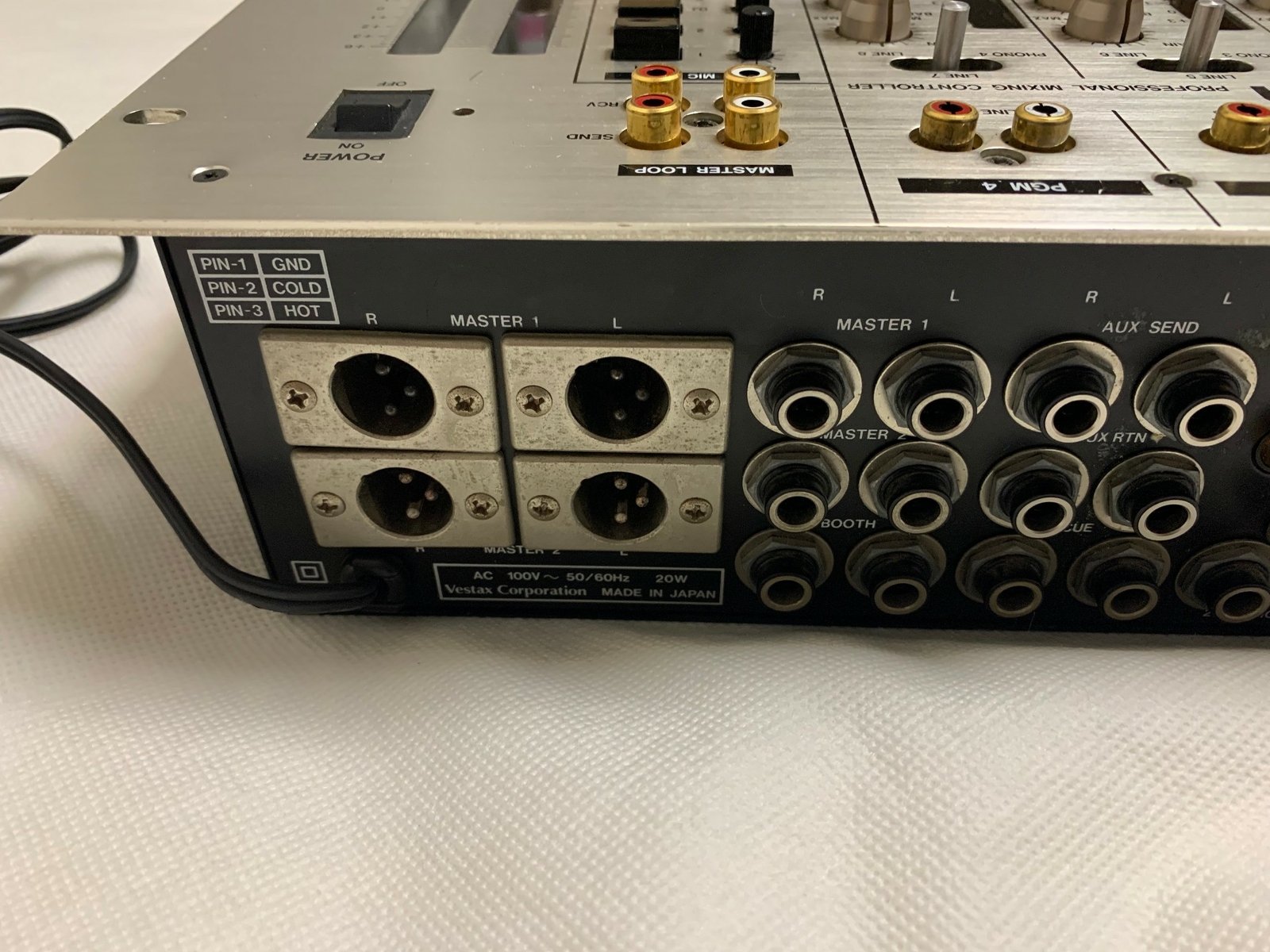 Problem Item! Vestax PMC-50A DJ Mixer Professional Mixing Controller AC100V