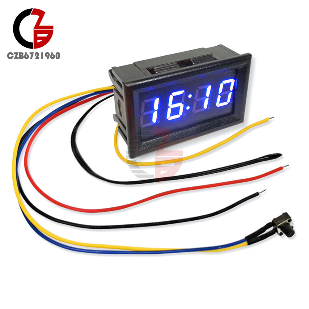 3 in 1 Car Electronic Meter Thermometer Digital Display Voltmeter led car clock