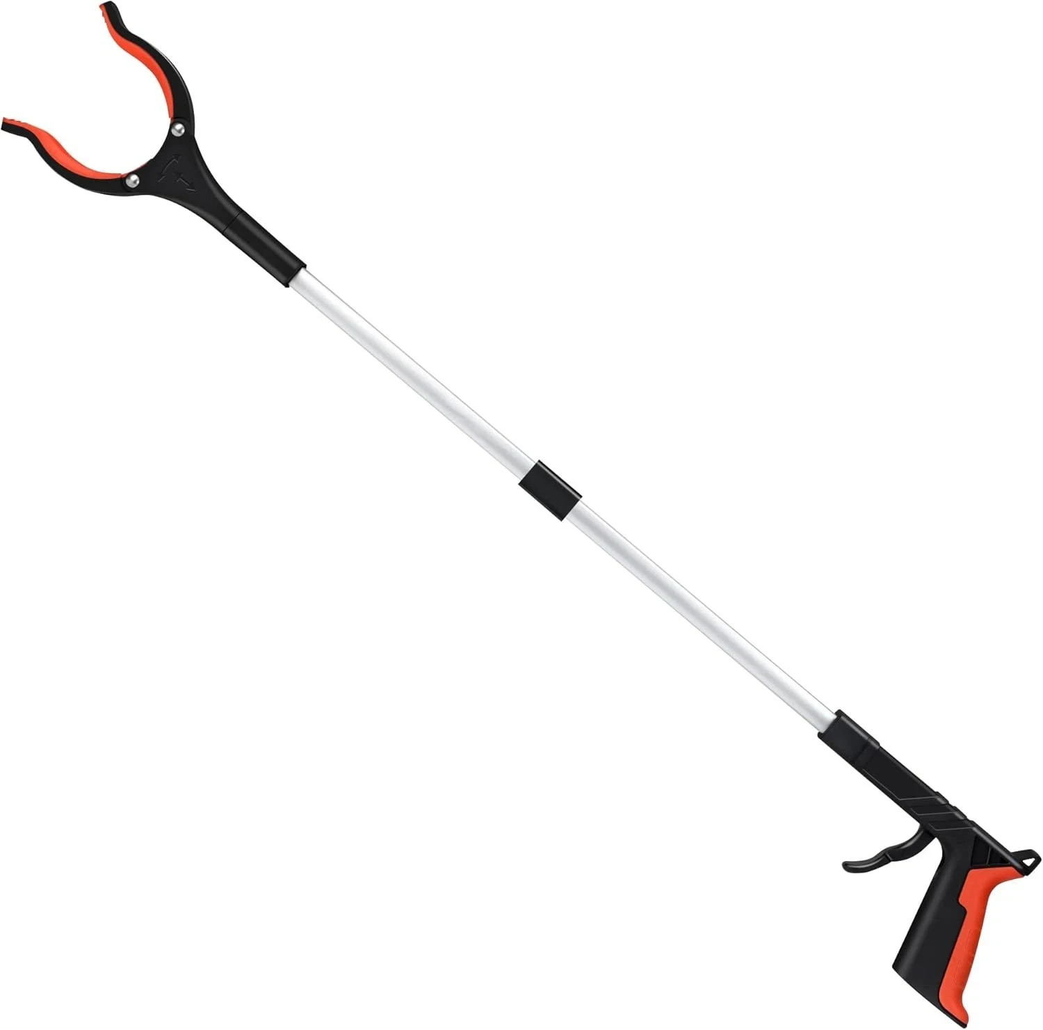 32" Foldable Grabber Reacher Tool 360° Rotating Head Trash Picker Orange