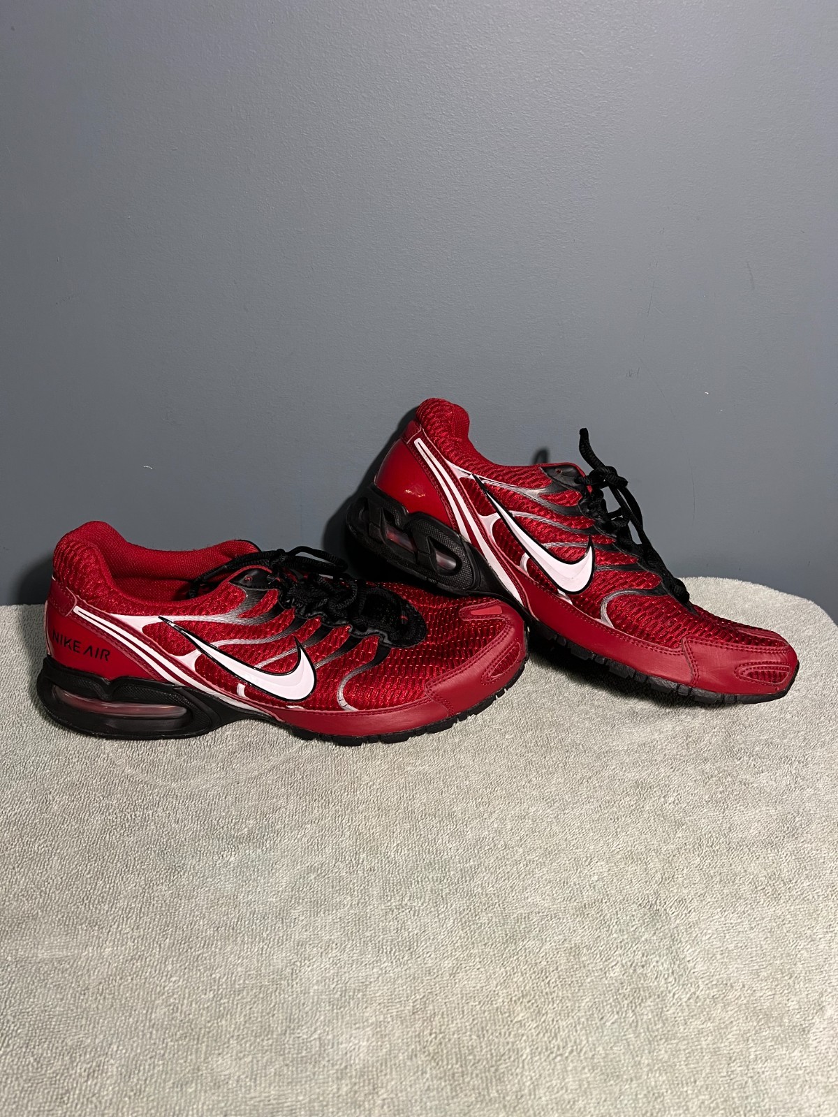 Nike Air Max Torch 4 Red Black White 343846-600 Running Shoes Mens Size 11