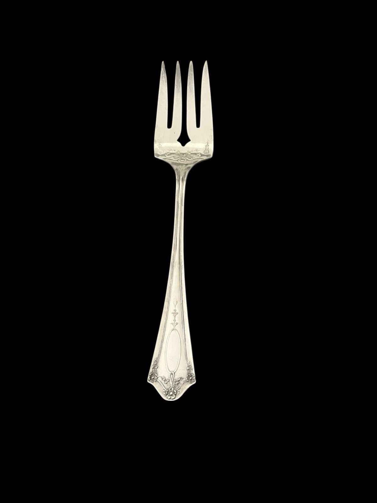 VTG Oneida Community Medium Solid Cold Meat Serving Fork Par Plate