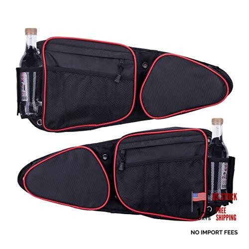 Xintre Side Door Bags for RZR with Removable Knee Pad, Front Door rzr door bags