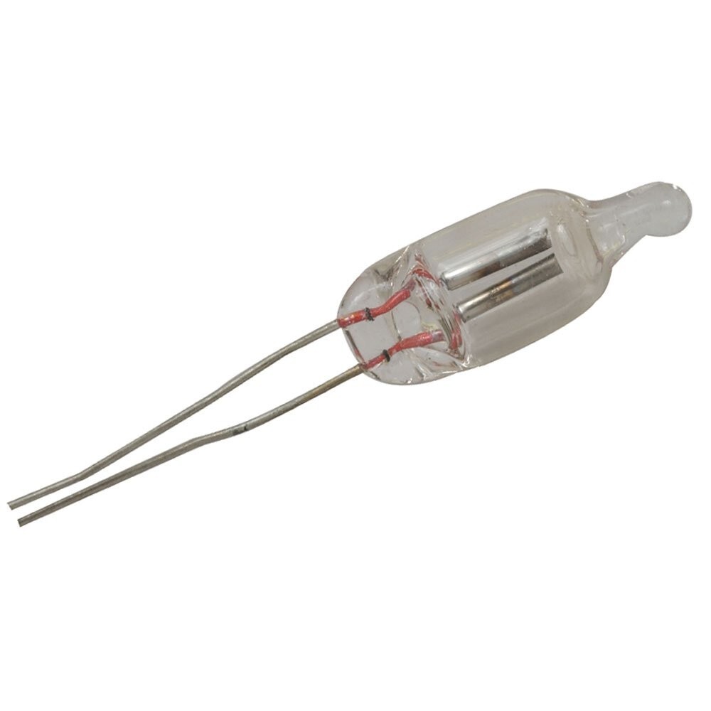 2 Neon Lamp 65-120VAC 1.90 mA, 18 mm Length And Resistors Clock Radio Light Kit