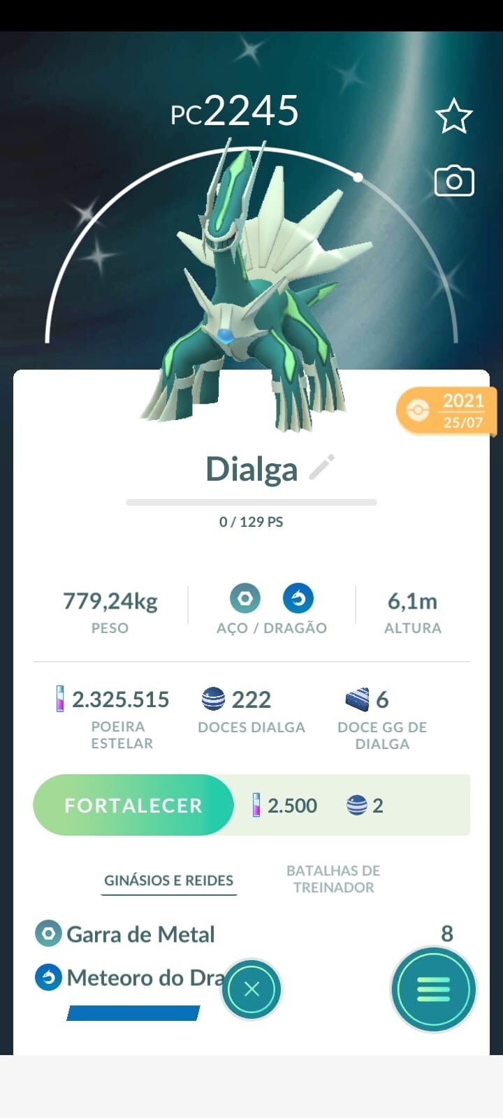 Shiny Dialga pokemon GO (Read Description)