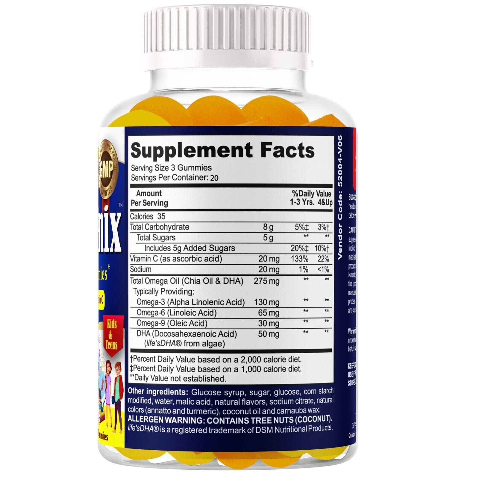 Kids Brain Focus Memory Booster + Brain Health Supplement + Omega 369 -03/12/25