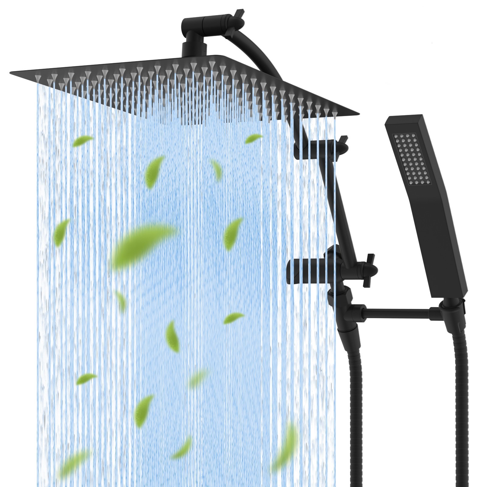 High Pressure Rain Shower Head: Upgrade Shower Heads with Handheld Spray Combo