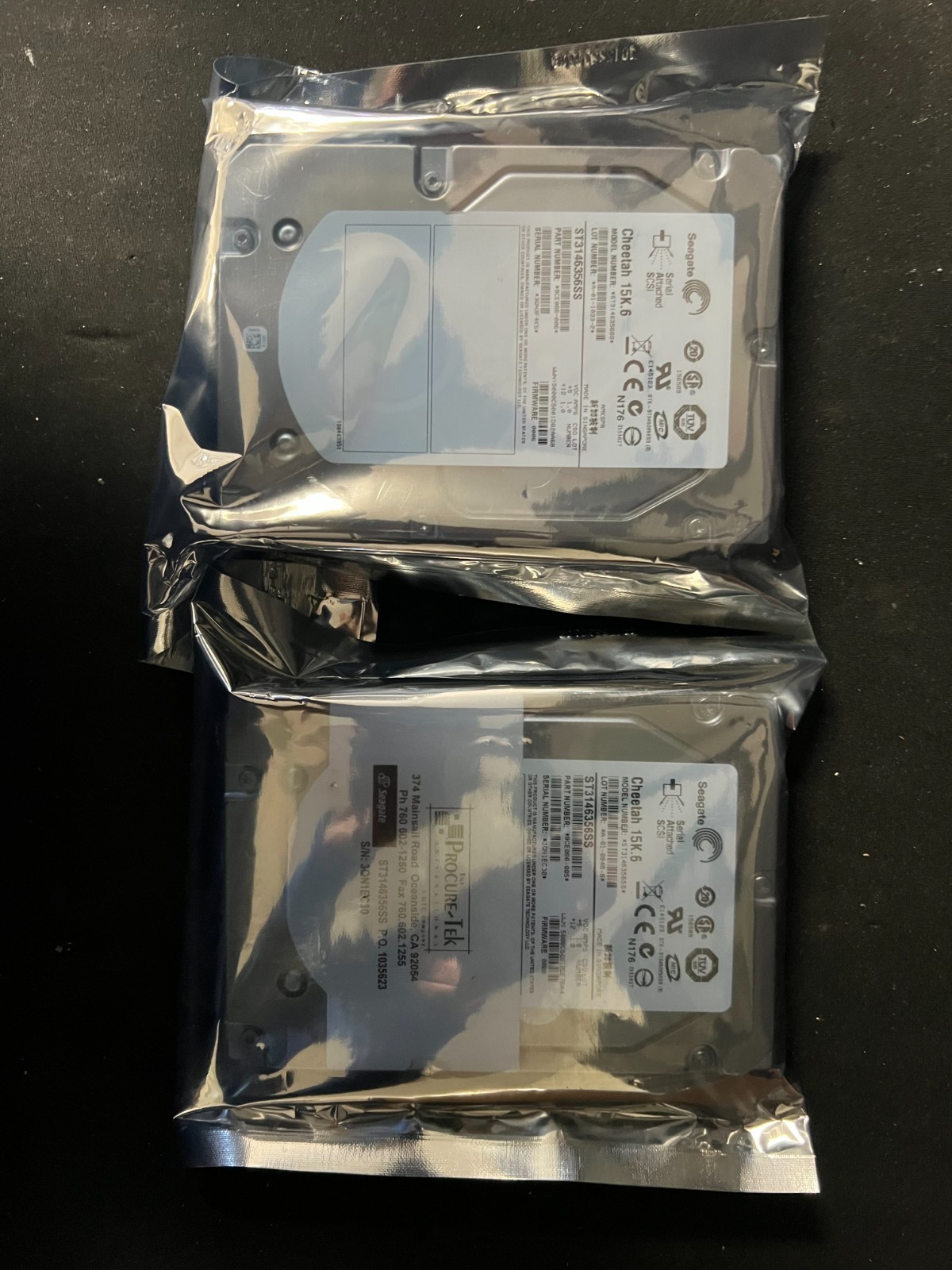 ST3146356SS Seagate Cheetah 146GB 15K SAS 9CE06-165 LOT OF 2