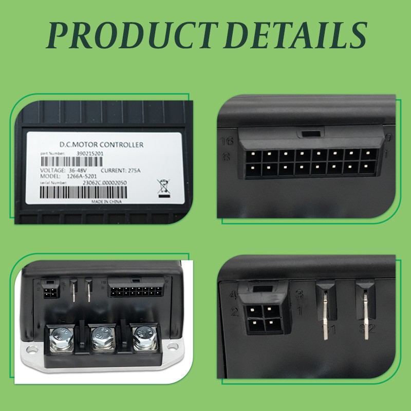 48V 275A DC Motor Controller 1266A-5201 For EZGO Club Car Golf Cart 1266A-5201