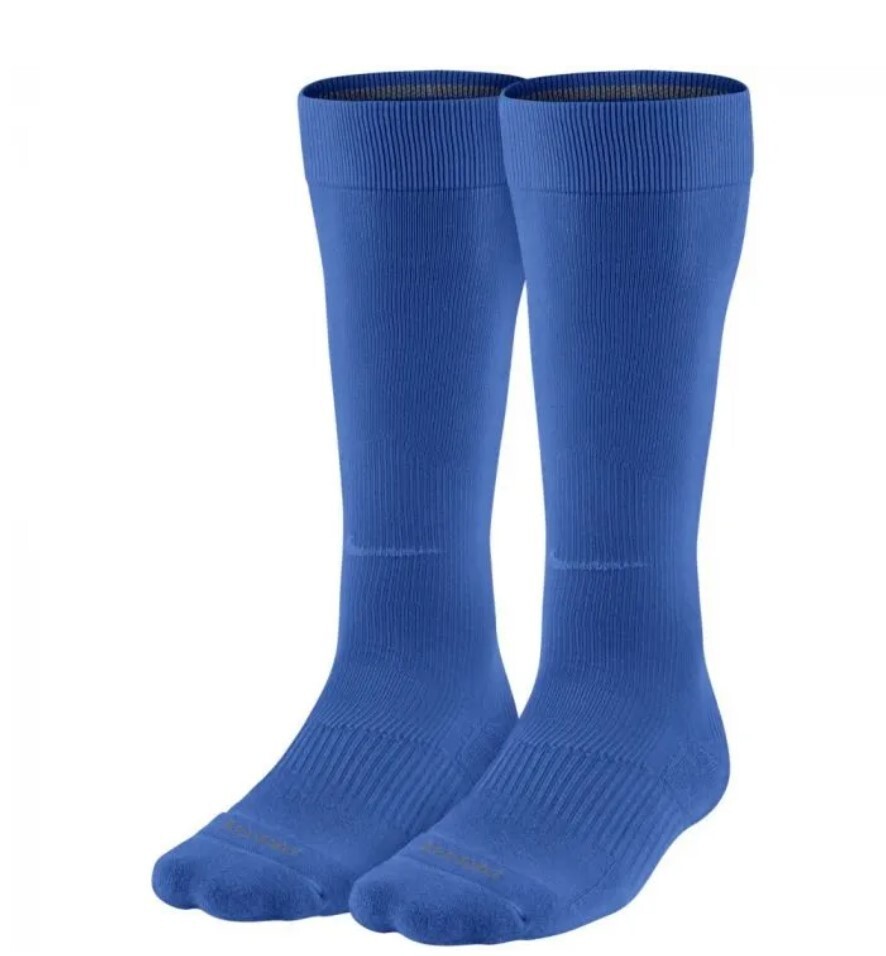 2-PACK Nike Performance Cushioned Dri-Fit Knee-High Socks Mens  Red, Blue, White