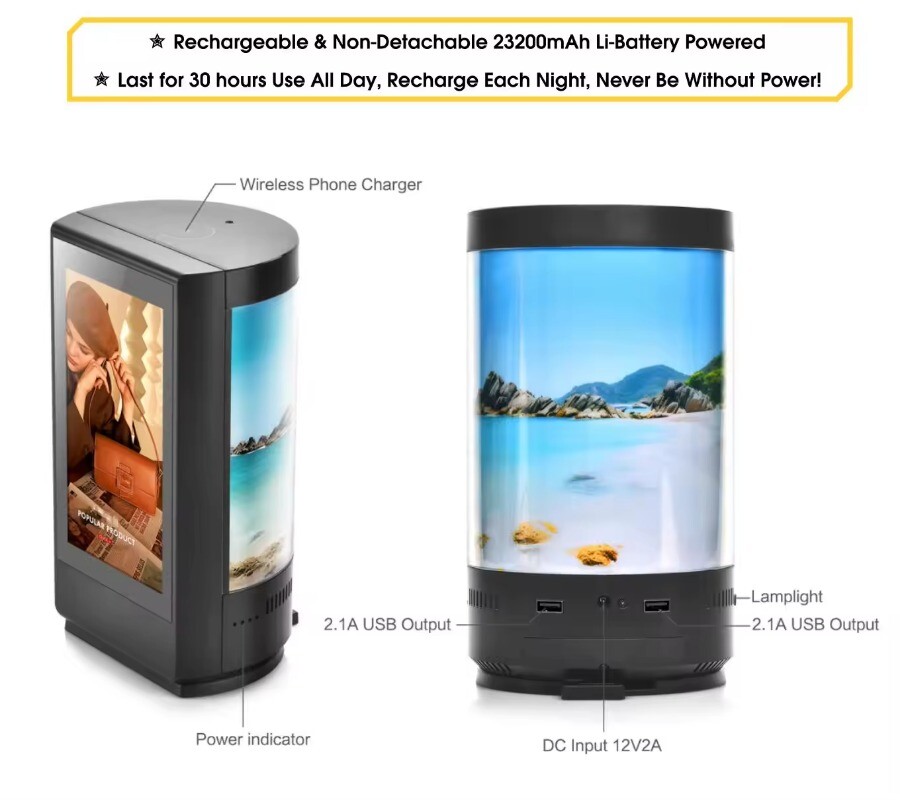 Hot Sale WIFI and Cloud Server Function 7inch Digital Signage Table Talker