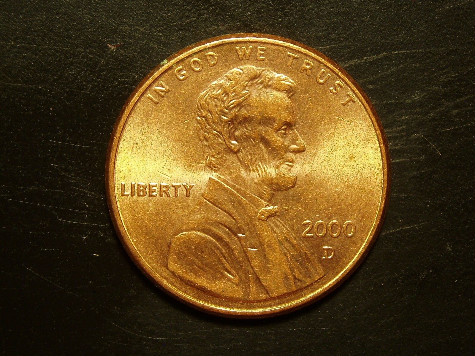 2000-D ONE UNC LINCOLN MEMORIAL CENT #6