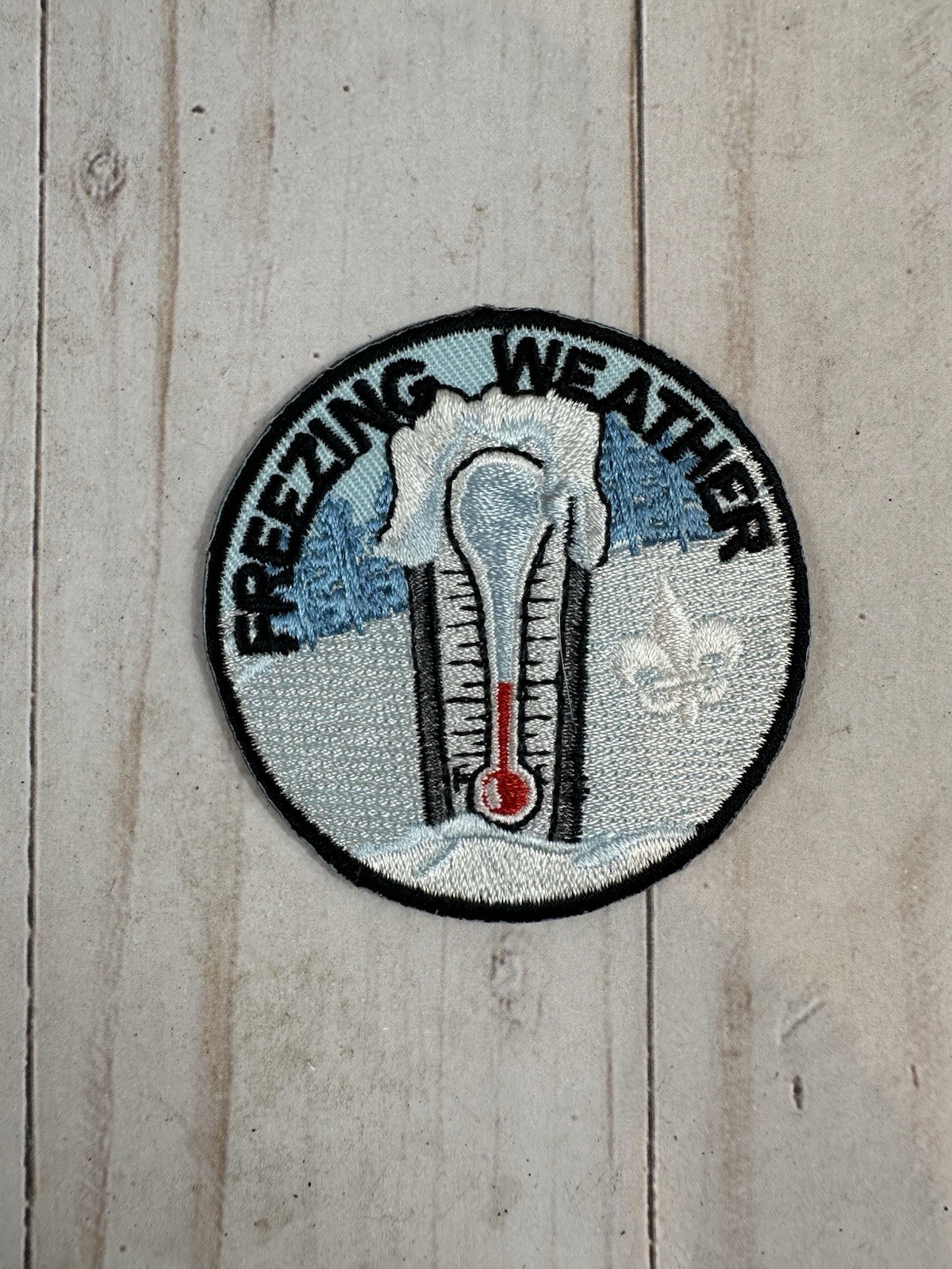 Cub and Boy Scout Winter Activity Patch, Freezing Weather
