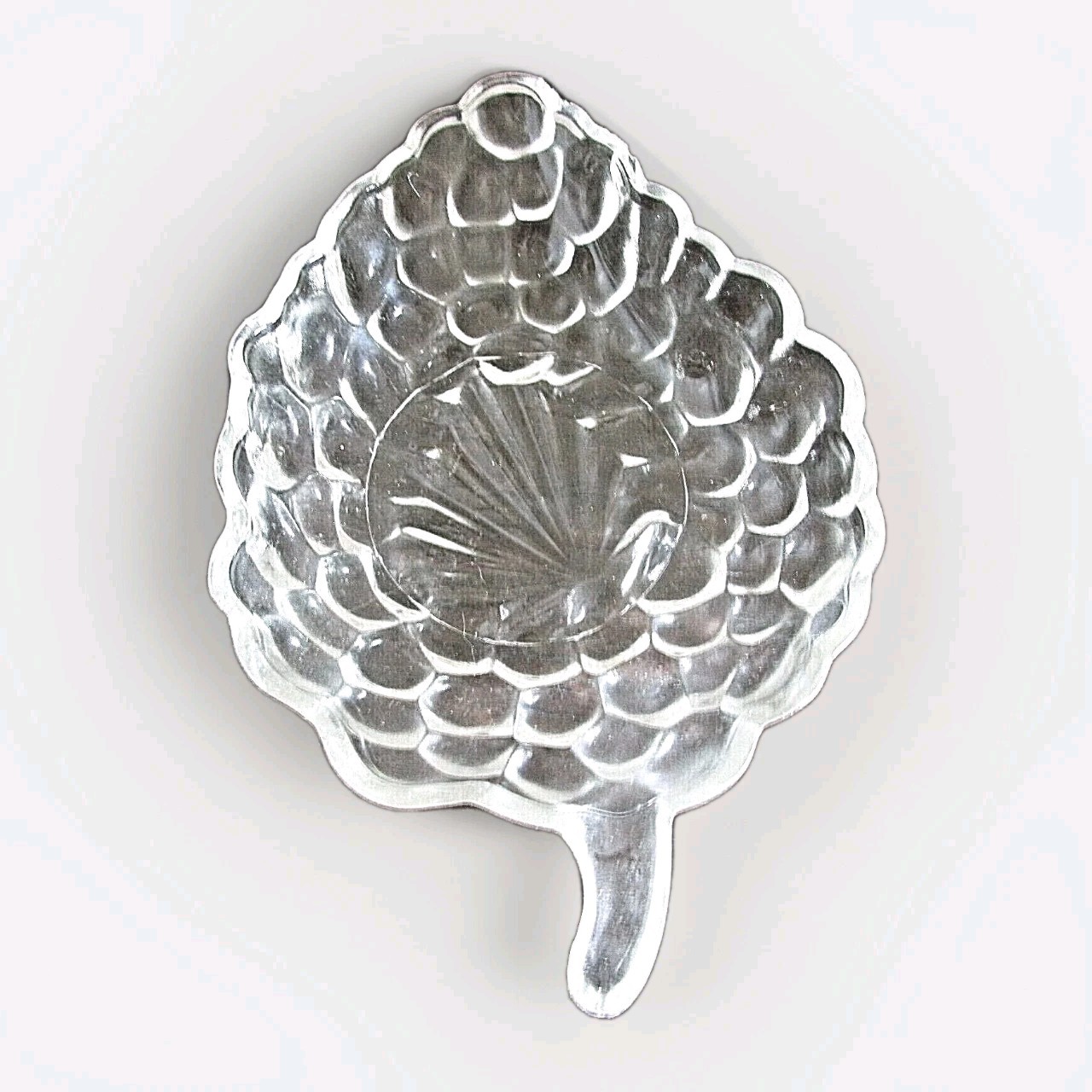 7" Bubble Glass Nut / Candy Dish   Anchor Hocking MFG 1940 - 1965