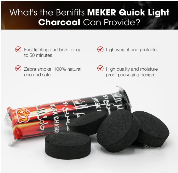 MEKER Instant Fire Coal Tablet 100PCS