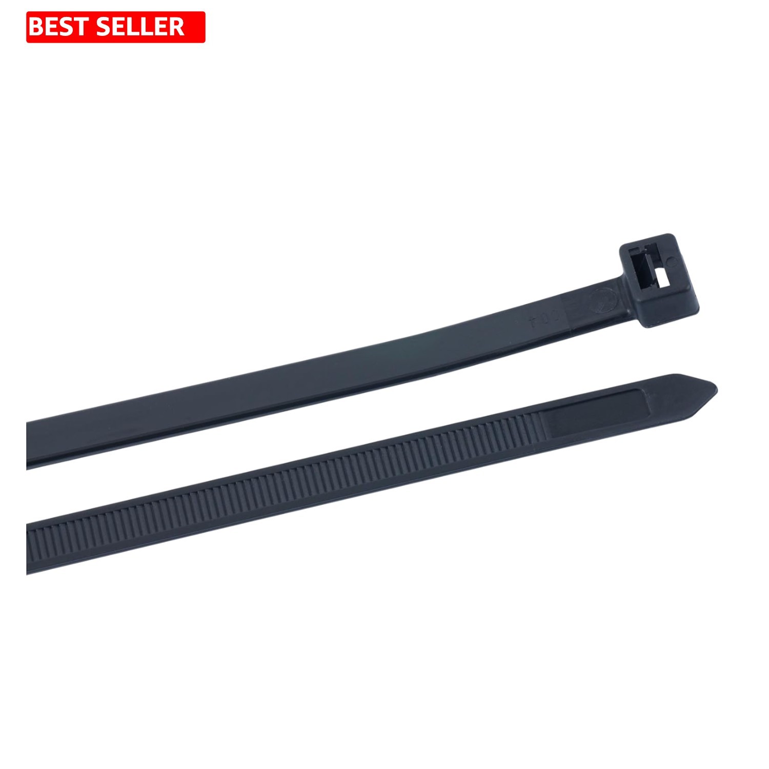 Extreme Strength 10-Pack 24-Inch Cable Ties, 175 lb Tensile, UV Black