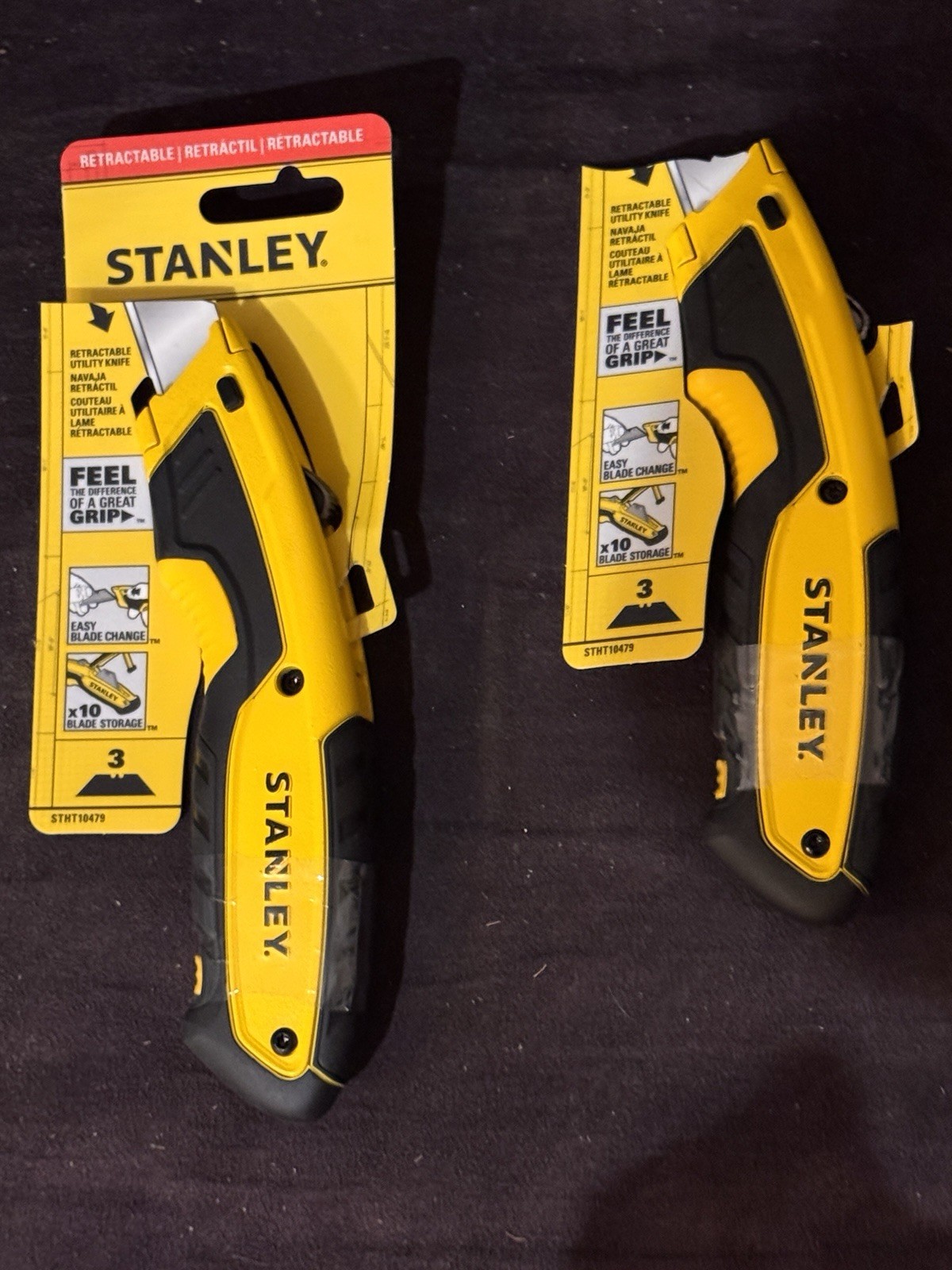 Two (2) Stanley Retractable Utility Knife