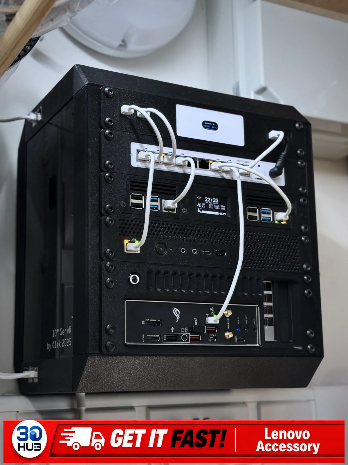 Lenovo Tiny5 10" Rack Panel Case M920Q M920X Mount