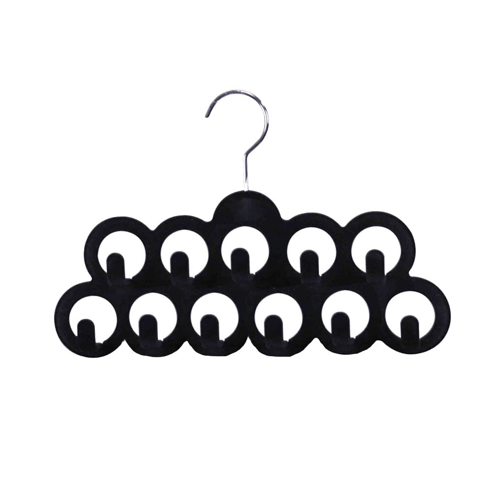 Velvet Scarf Storage Organizer for Closet (Pack of 3), Black | by | Scarf Hol...