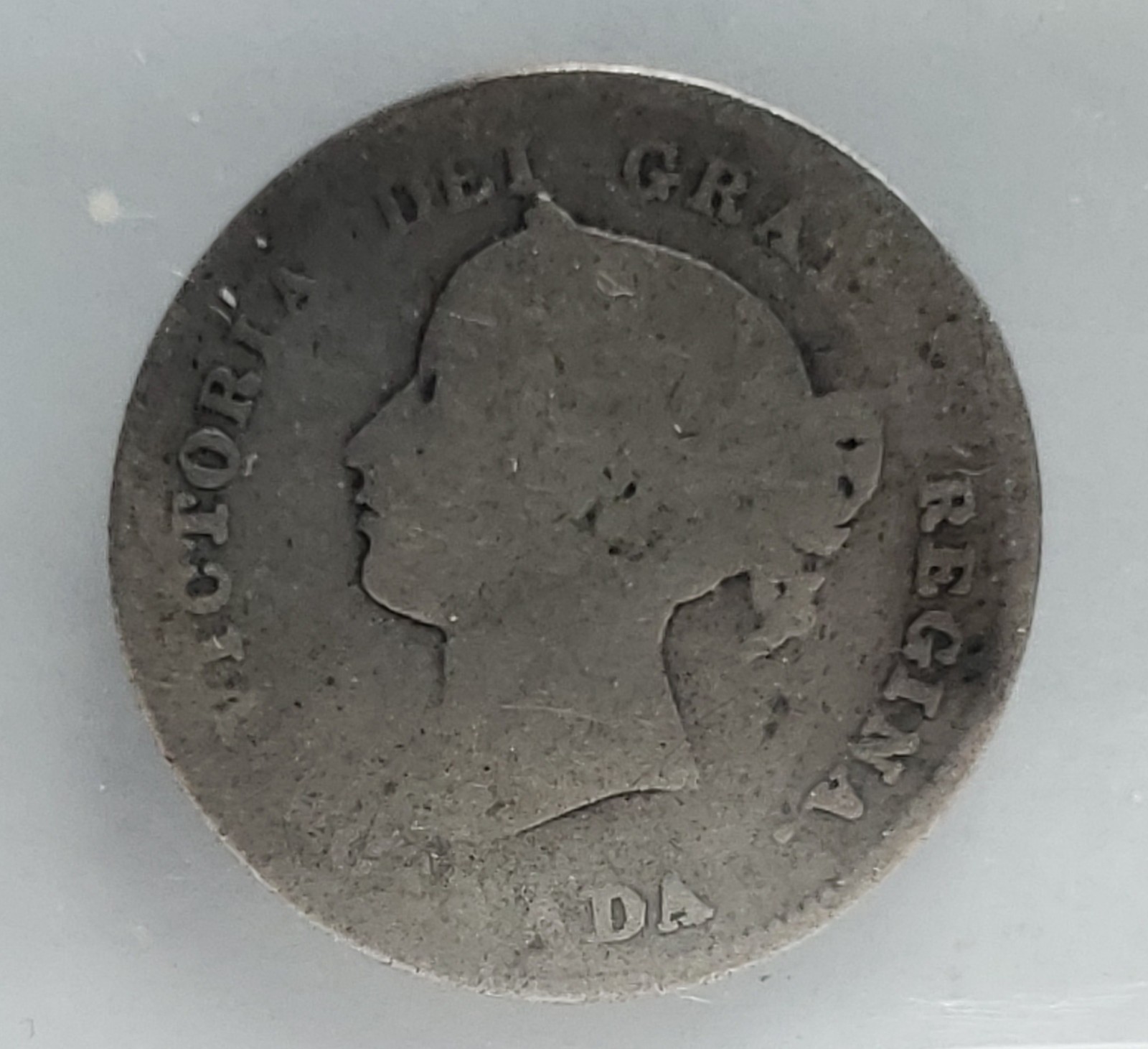 1875H SD - CANADA SILVER FIVE 5 CENTS - G4