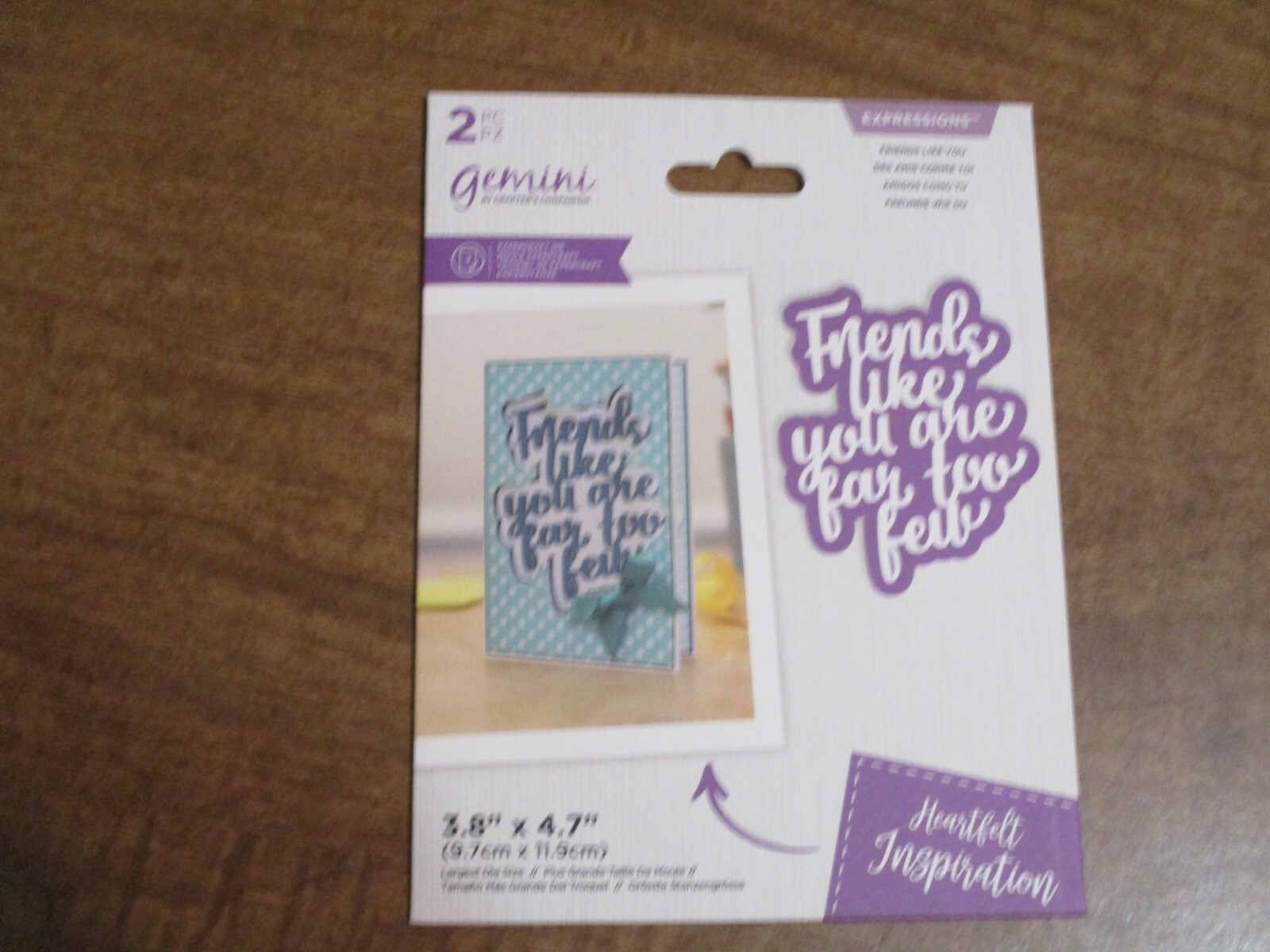 GEMINI PAPERCRAFT DIE FRIENDS LIKE YOU 3.8'' X 4.7''