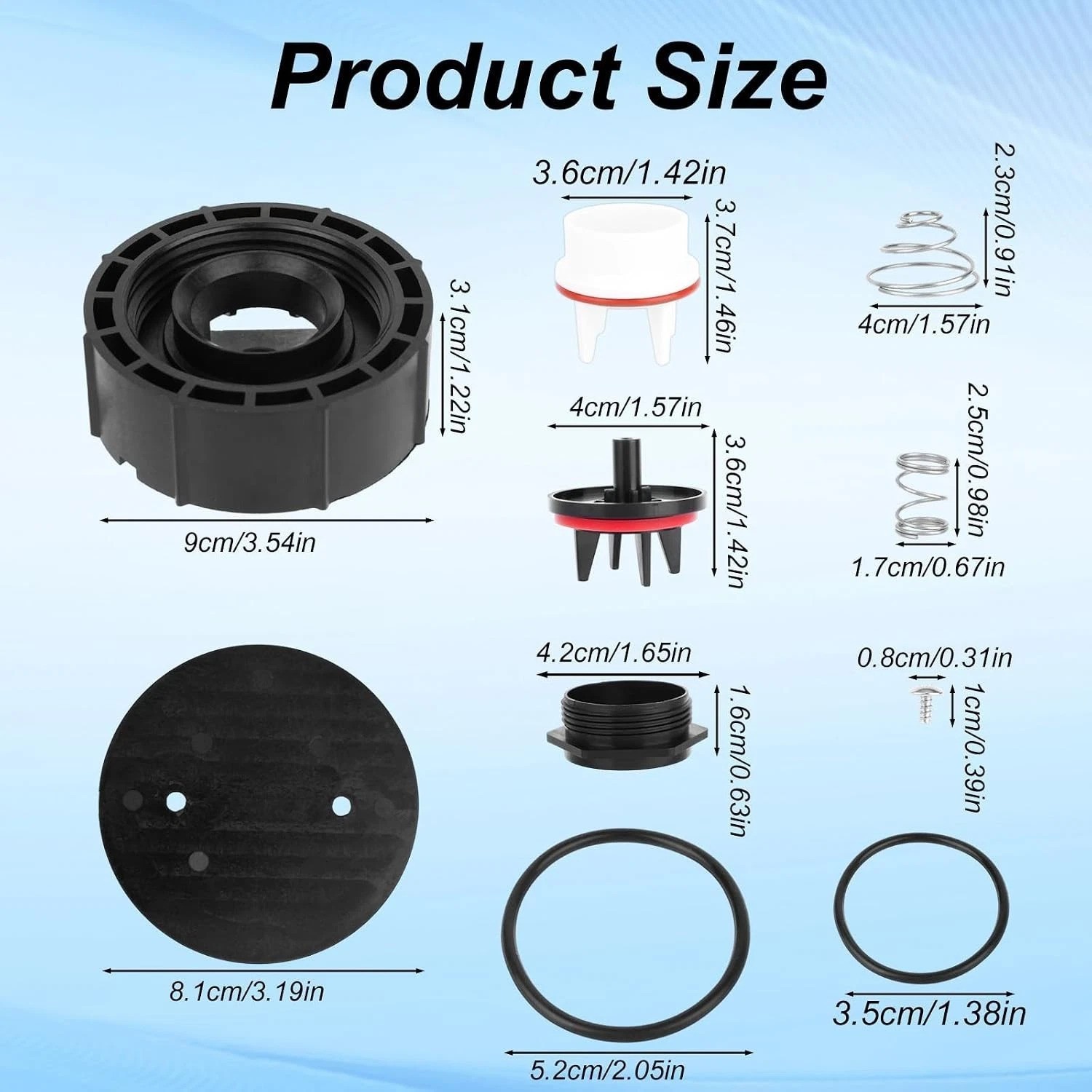 Replace for RK 800M4-T and 0887728, Replacement Total Backflow Preventer Repa...