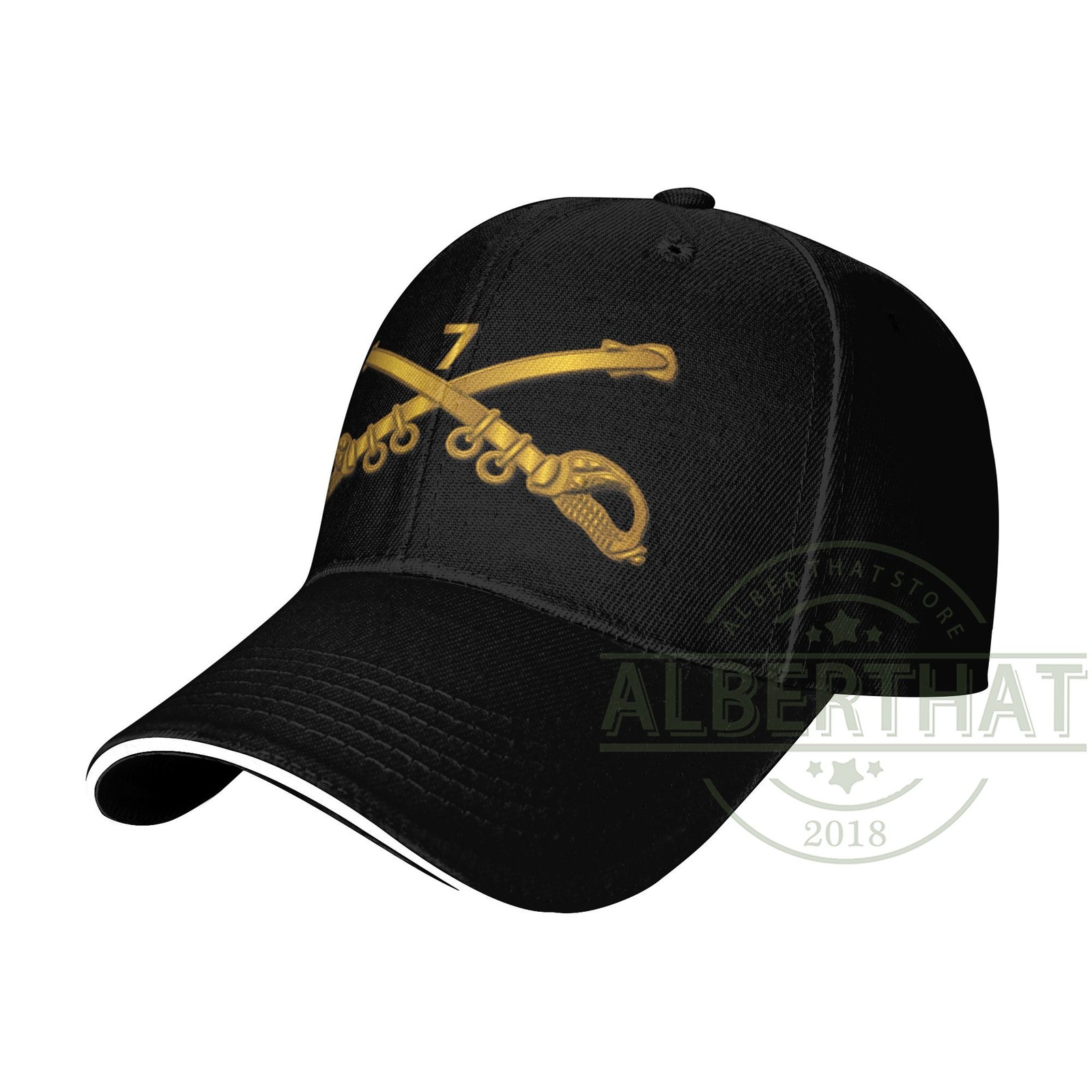 7th Cavalry Branch Wo Txt Unisex Baseball Cap Adjustable Dad Hat