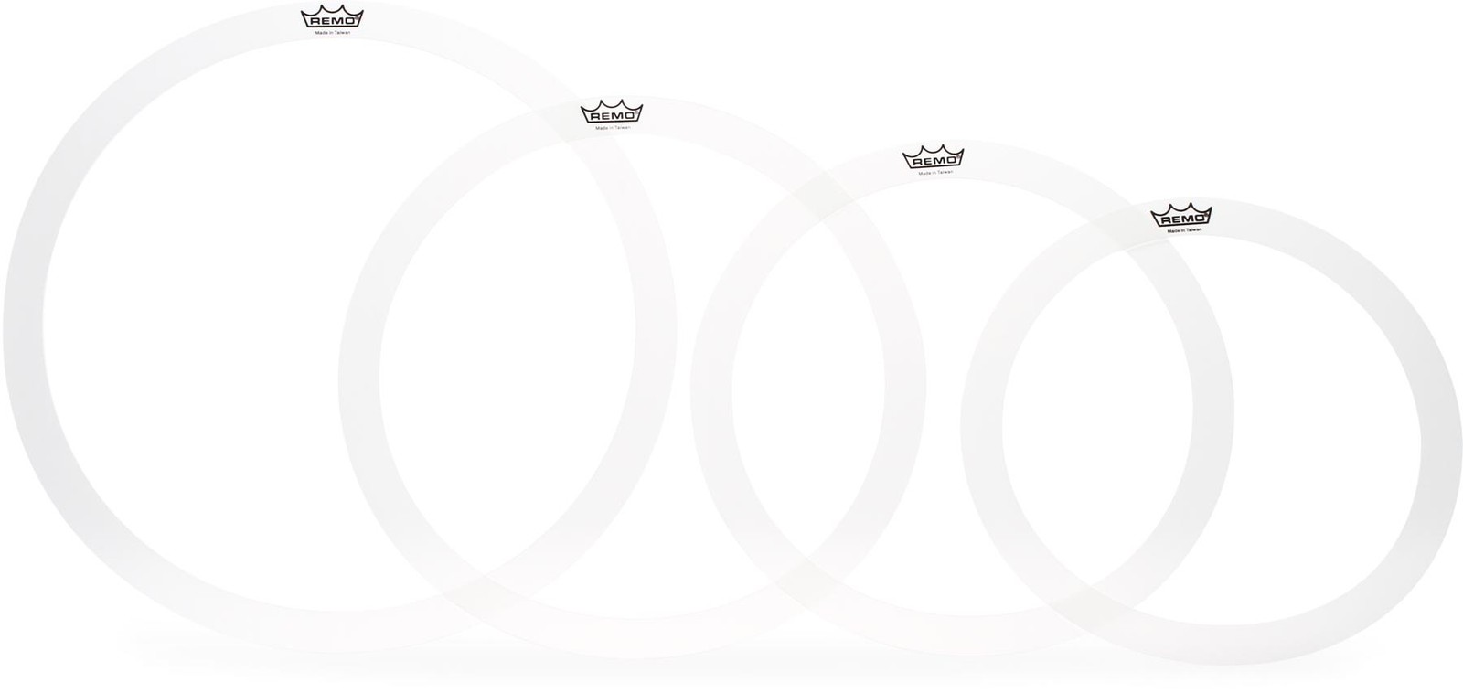Remo Tone Control Rings - 12, 13, 14, 16-inch (2-pack) Bundle