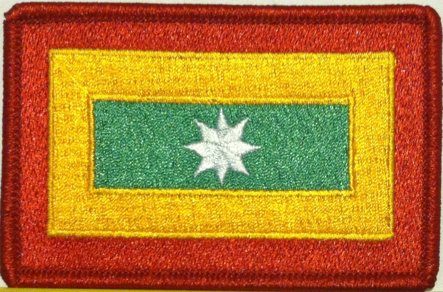 BARRANQUILLA  Flag Military Patch With Hook Adhesive Fastener Red Border  #01