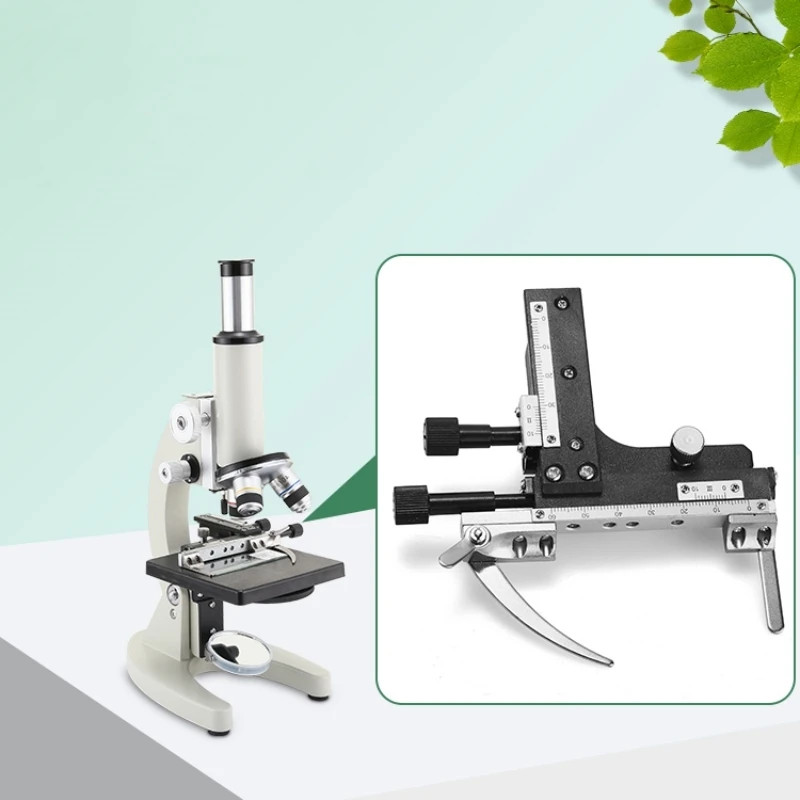 XSP Biological Microscope Mechanical Stage X-Y Movable Stage with Scale Ruler