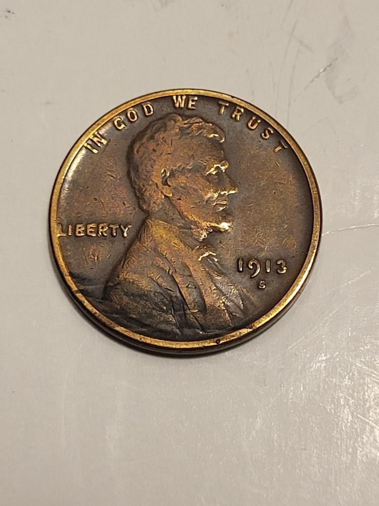 1913 S Lincoln Cent Better Date !!  CHEAP !!!  L