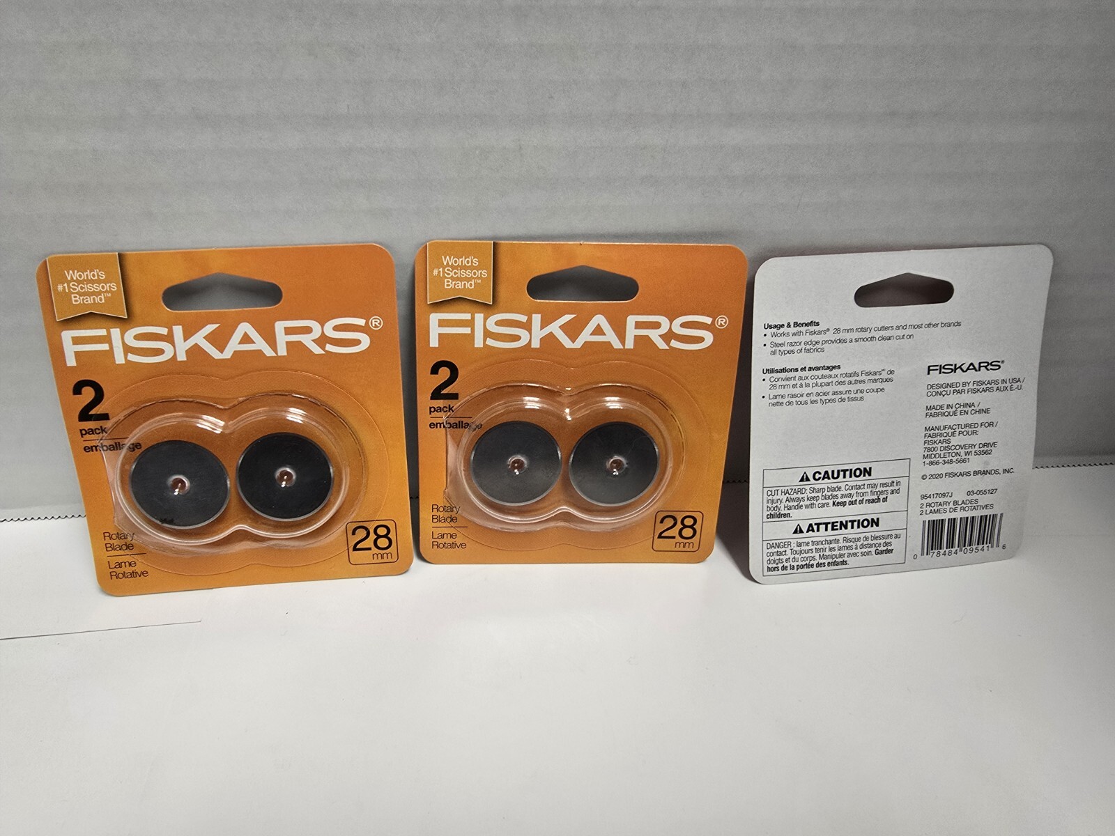Fiskars 2pk Rotary Blade 28mm   3pk