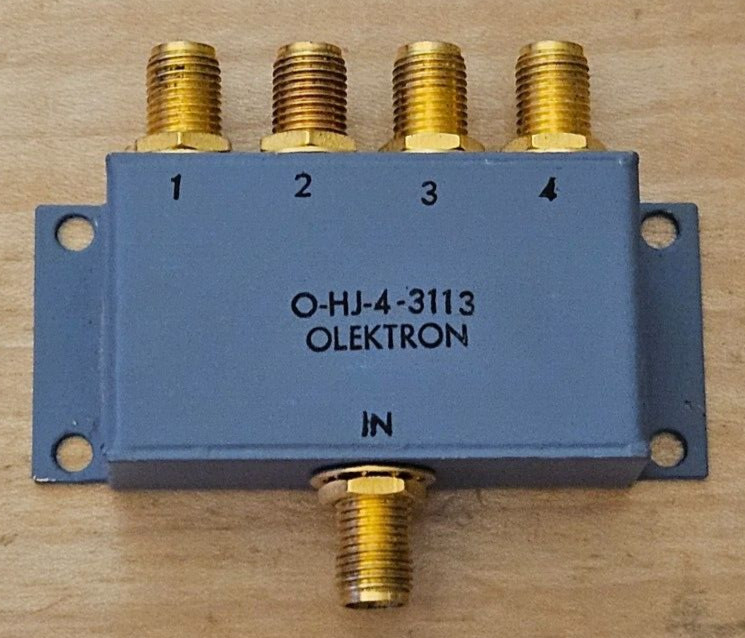 Olektron O-HJ-4-3113 4-Way 50MHz-500MHz Power Splitter Combiner SMA(f)