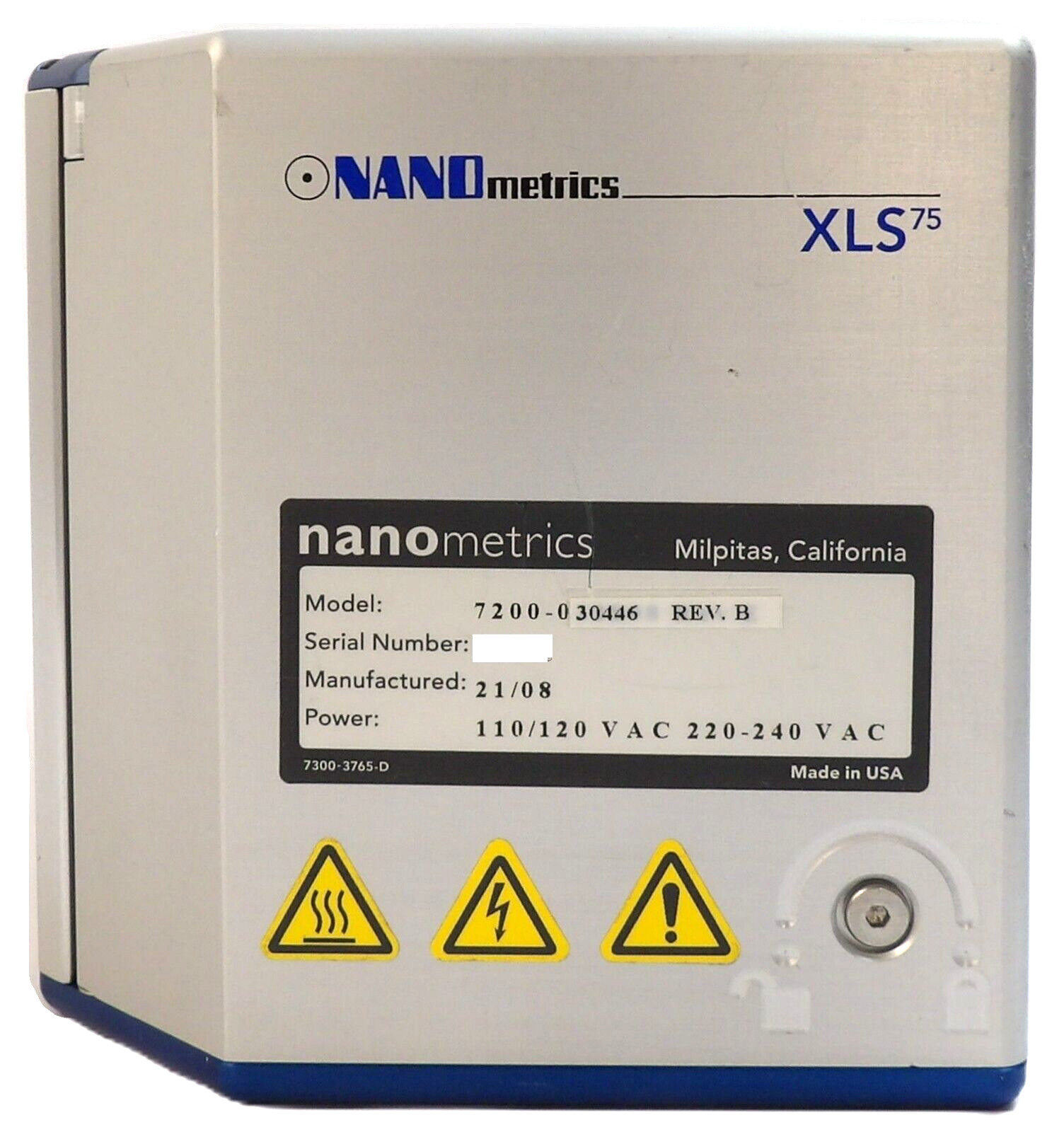 Nanometrics 7200-030446 Xenon Light Source Assembly XLS75 Working Surplus
