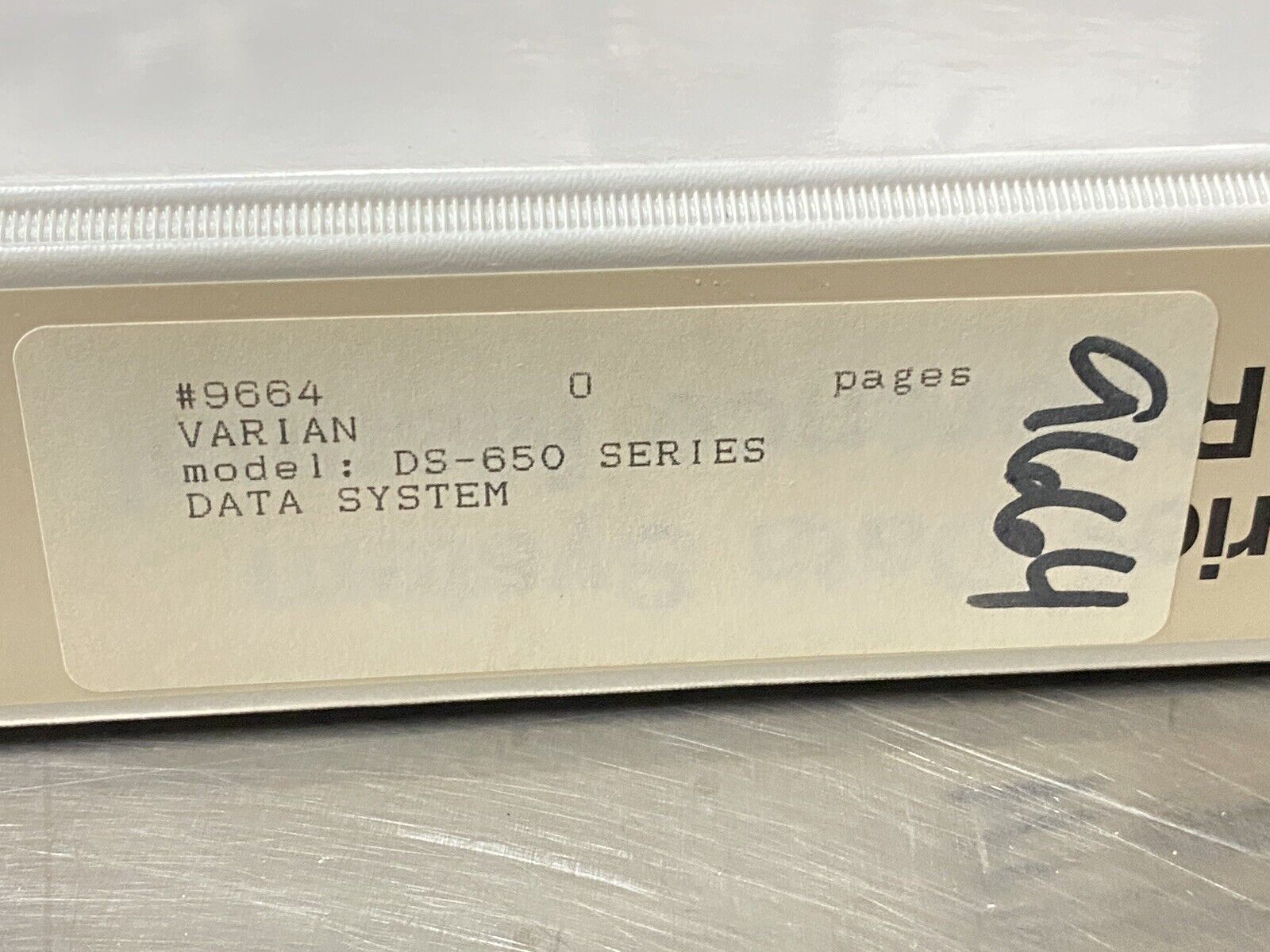 Varian DS-650 Data System - Users Guide / Instruction Manual
