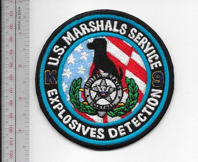 K-9 Police US Marshal Service USMS Canine Explosives Detection Agent NO TARIFF