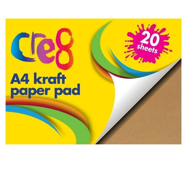 Cre8® A4 Kraft Paper Pad, 20 sheets