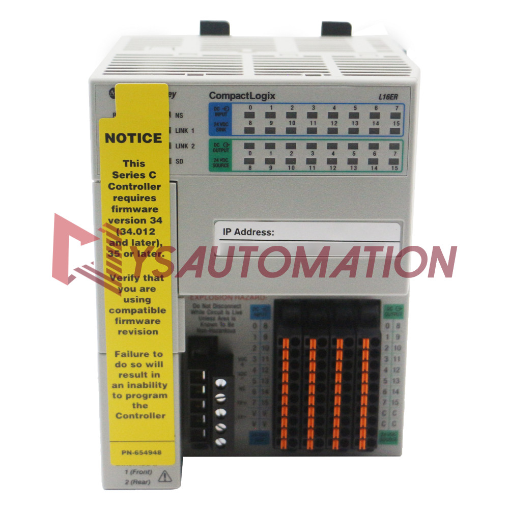 New AllenBradley 1769-L16ER-BB1B CompactLogix L16 384KB Controller 24 VDC Only