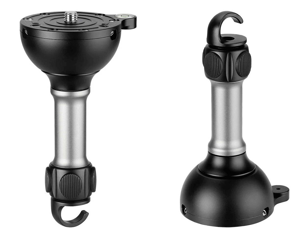 Leofoto YB-75LP Leveling Base w/ Handle for 75mm Bowl - 3/8'', Black, YB-75LP
