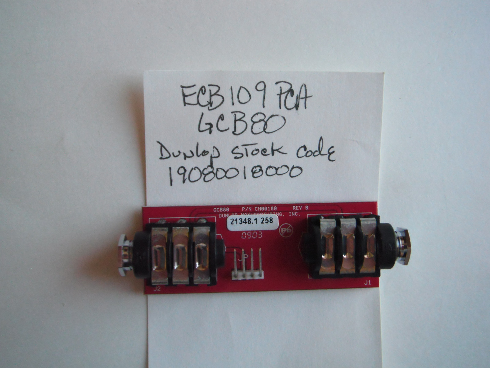 Cry Baby pedal jack board ECB109PCA
