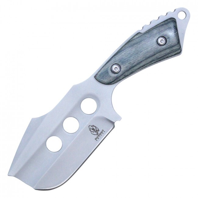 Fixed Blade Knife | 7" Silver Gray Tactical Hunting Wide Blade Cleaver HBK203CH