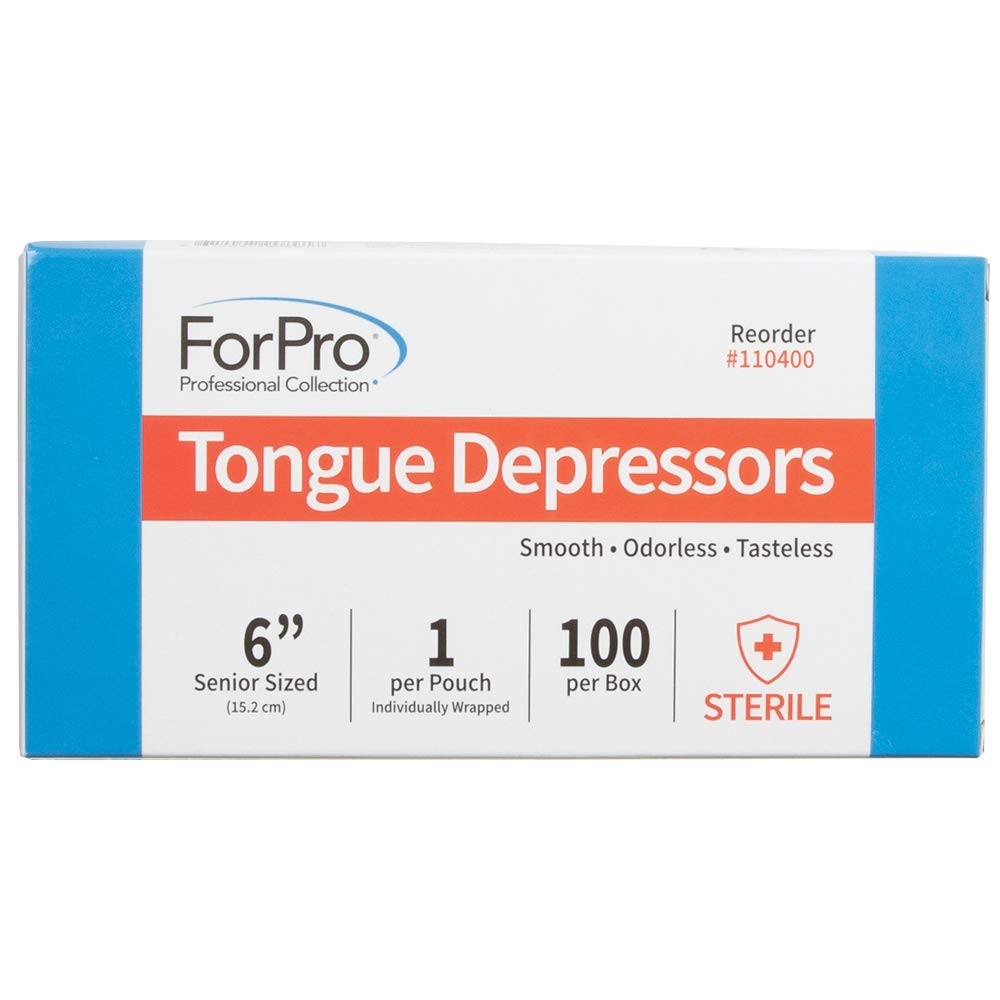 6" Sterile Tongue Depressors 100 Count
