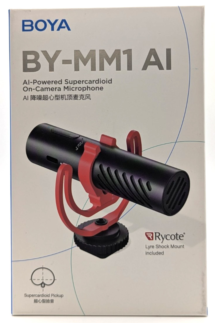 BOYA BY-MM1 AI Supercardioid On-Camera Microphone with AI Noise Cancellation