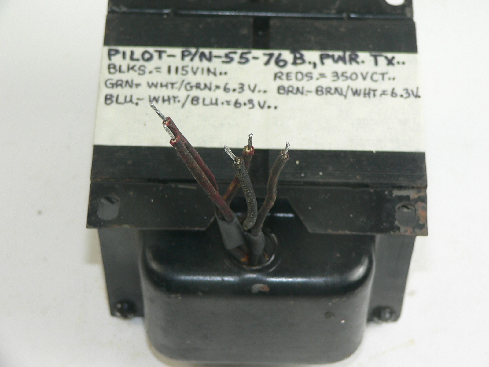 1 Pilot 55-76B  Power Transformer--Tests good