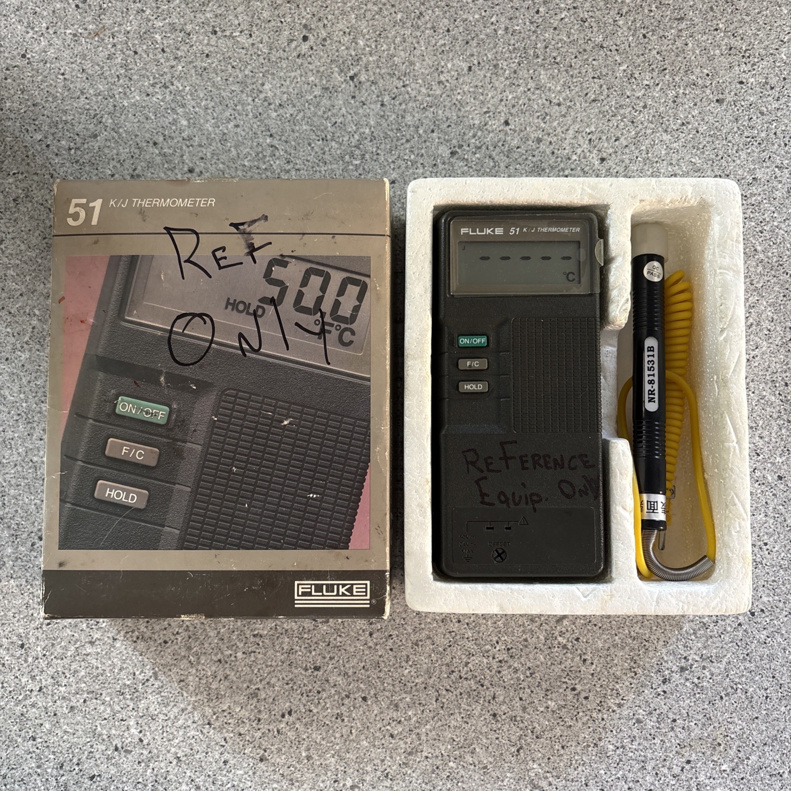 Fluke 51 K/J Digital Thermometer Boxed With Manual