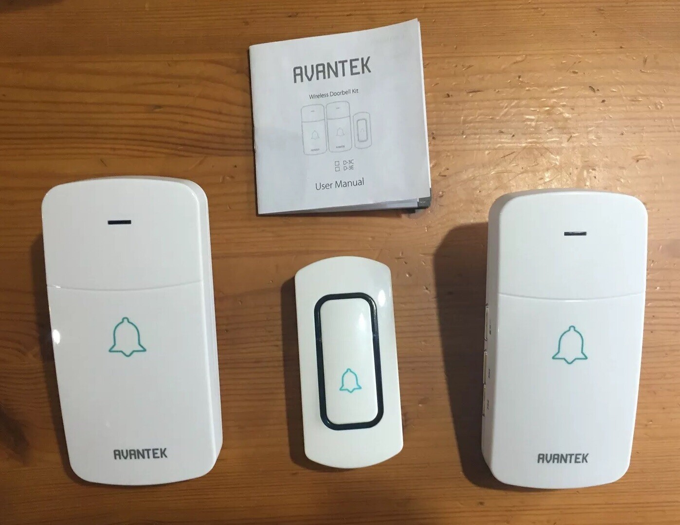 AVANTEK Wireless Waterpoof Doorbell, 52 Melodies, 5 Volume Levels & LED Flash