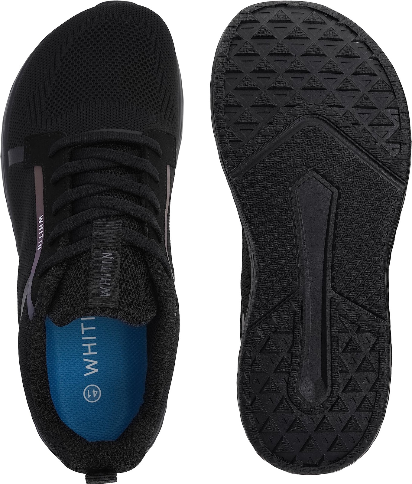 WHITIN Men's Wide Toe Box + Zero Drop Sole Road Running Shoes | Rubber Outsole